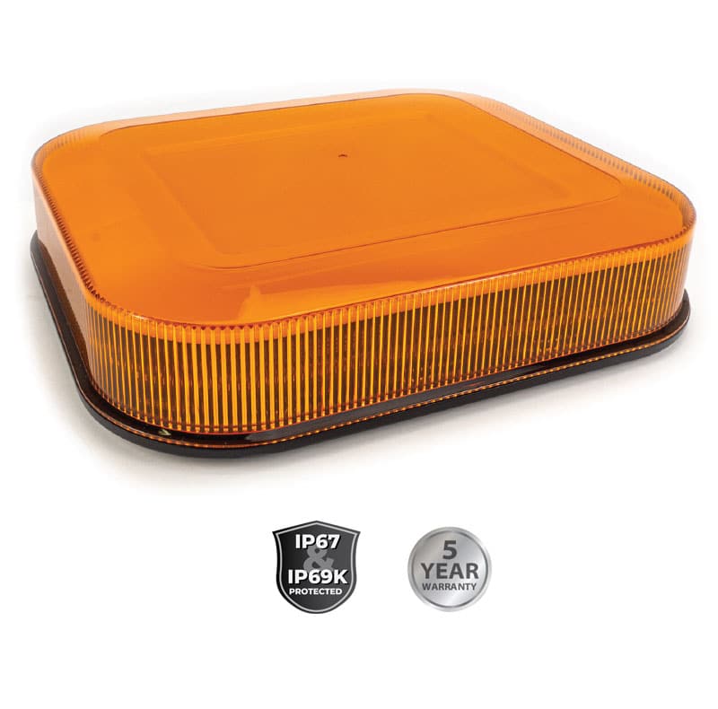 AMBER 10” COMPACT FLEET LED MINIBAR ECLIPSE SERIES #10100P