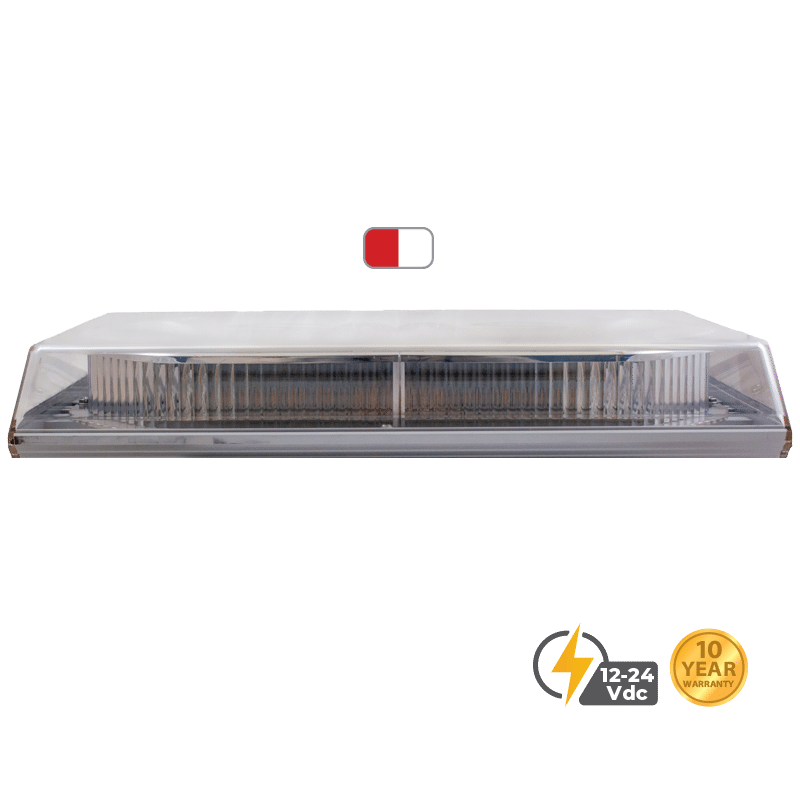 DUAL COLOUR RED WHITE 16” SLIM PROFILE FLEET PLUS LED MINIBAR #S16393