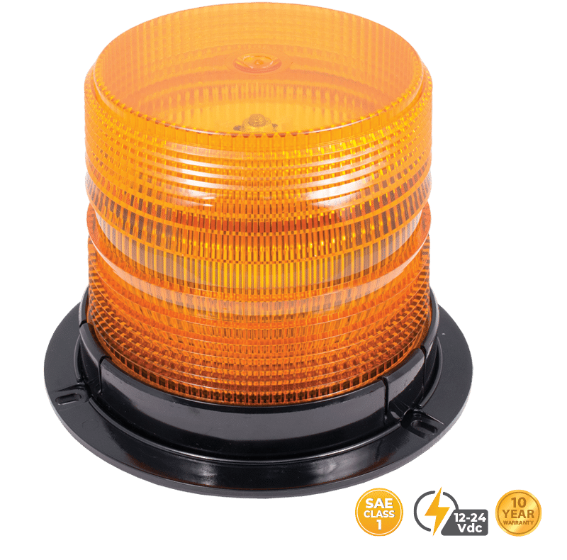 AMBER MEDIUM PROFILE FLEET PLUS LED BEACON #23815