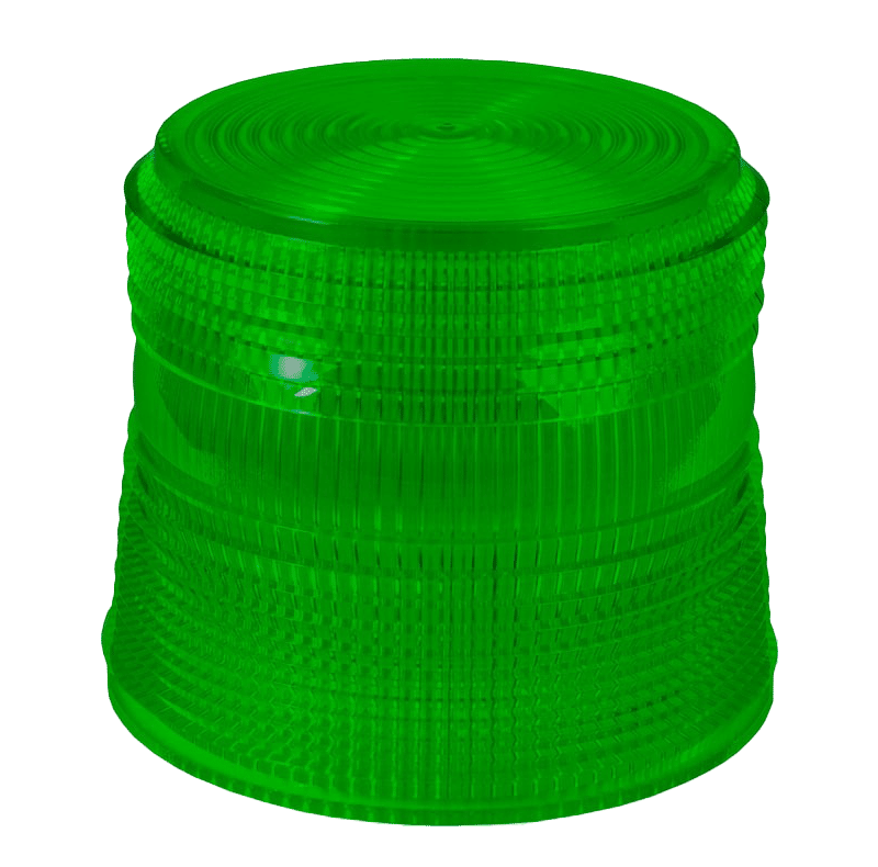 GREEN REPLACEMENT LENS LOW PROFILE BEACONS #330-G