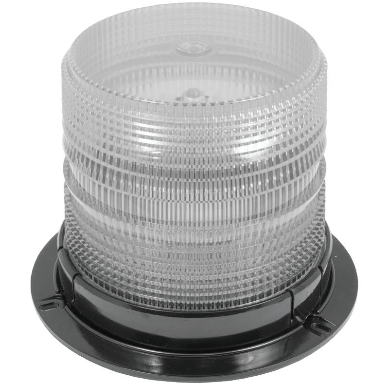 MEDIUM PROFILE + LED 12Vdc CLEAR AMBER PERMANENT MOUNT #23420