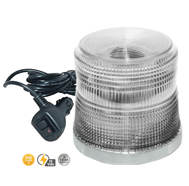 AMBER LOW PROFILE FLEET LED BEACON MAGNETIC MOUNT #20766