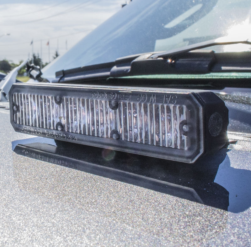 LOW PROFILE AMBER 6 LED PERIMETER LIGHT HOOD MOUNT #80059