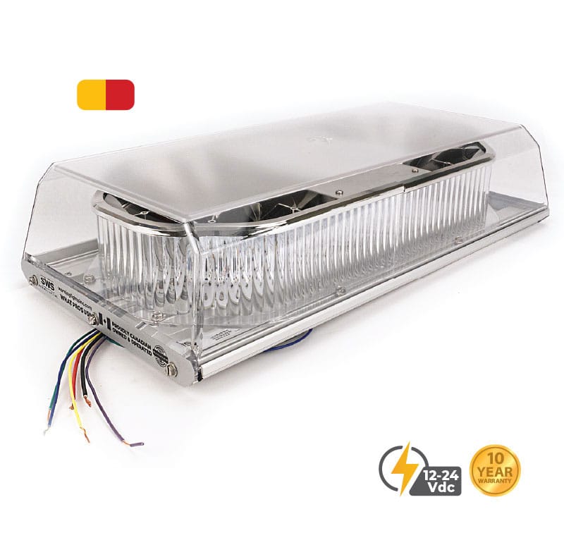 DUAL COLOUR AMBER RED 16” PROFILE FLEET PLUS LED MINIBAR #16395