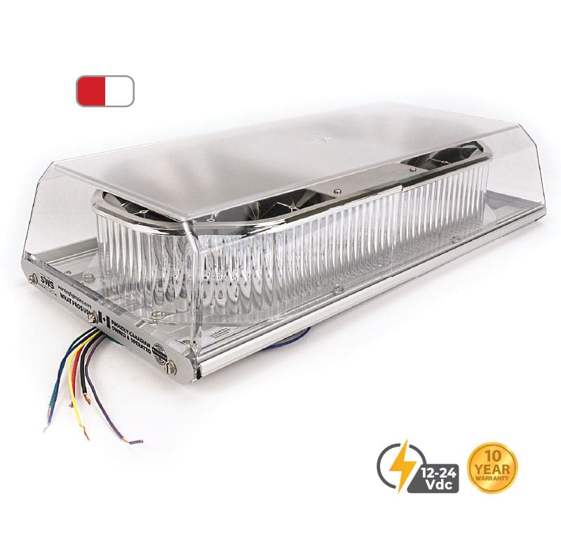 DUAL COLOUR RED WHITE 16” PROFILE FLEET PLUS LED MINIBAR #16393