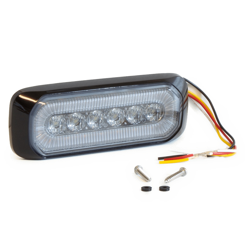 DUAL FUNCTION WHITE AMBER PERIMETER LIGHTS 6 LED WITH HALO 18 LED #83026