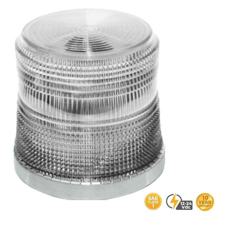 AMBER LOW PROFILE FLEET PLUS LED BEACON PERMANENT MOUNT #20789