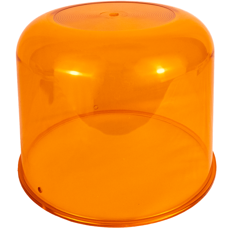 HIGH PROFILE OPEN BOTTOM BASE AMBER DOME #134-1-A