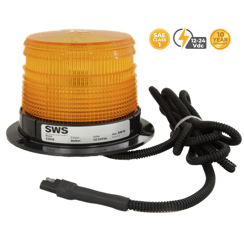 AMBER LOW PROFILE CUSTOM LED BEACON #23838