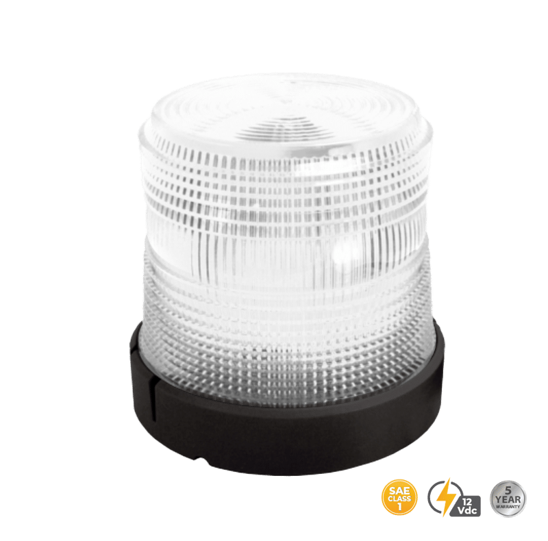 AMBER LOW PROFILE FLEET LED BEACON PERMANENT MOUNT #20776