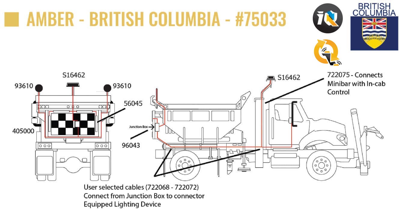 BRITISH COLUMBIA AMBER SNOW PLOW #75033