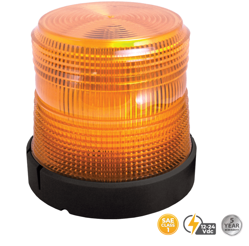 AMBER LOW PROFILE FLEET LED BEACON #201Z-12V-A