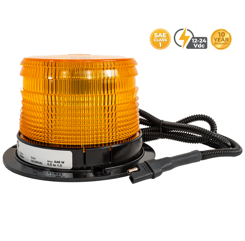 AMBER LOW PROFILE CUSTOM LED BEACON #23839