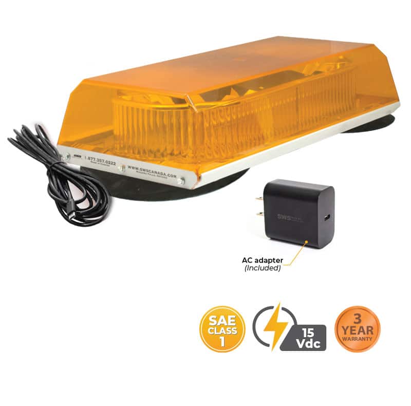 AMBER 16” APOLLO LOW PROFILE SELECT SERIES LED MINIBAR USB-C-PD VACUUM MOUNT #16150V-U00