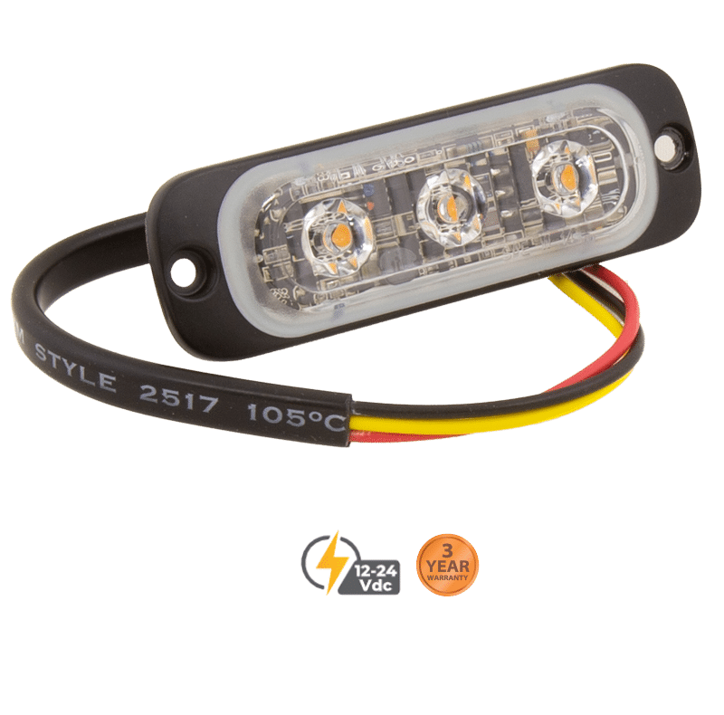 ULTRA SLIM AMBER PERIMETER LIGHTING SURFACE MOUNT #80271