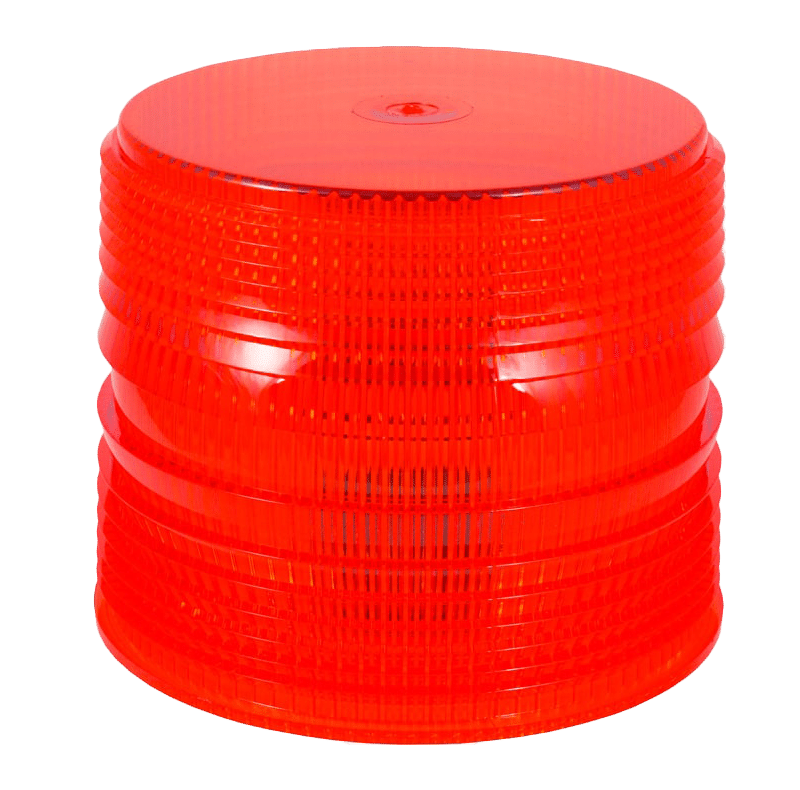 RED REPLACEMENT LENS MEDIUM PROFILE BEACONS #300-S-R