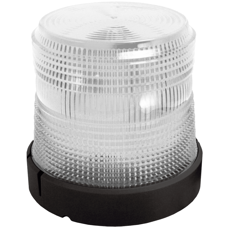 WHITE MEDIUM PROFILE FLEET LED BEACON #201Z-12V-C