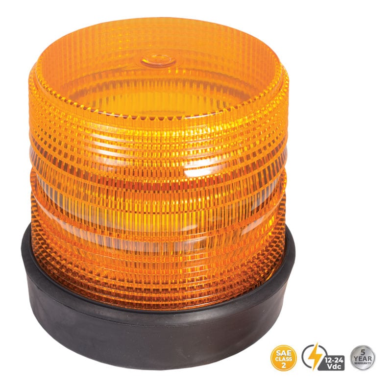 AMBER MEDIUM PROFILE FLEET LED BEACON #208R-12V-A
