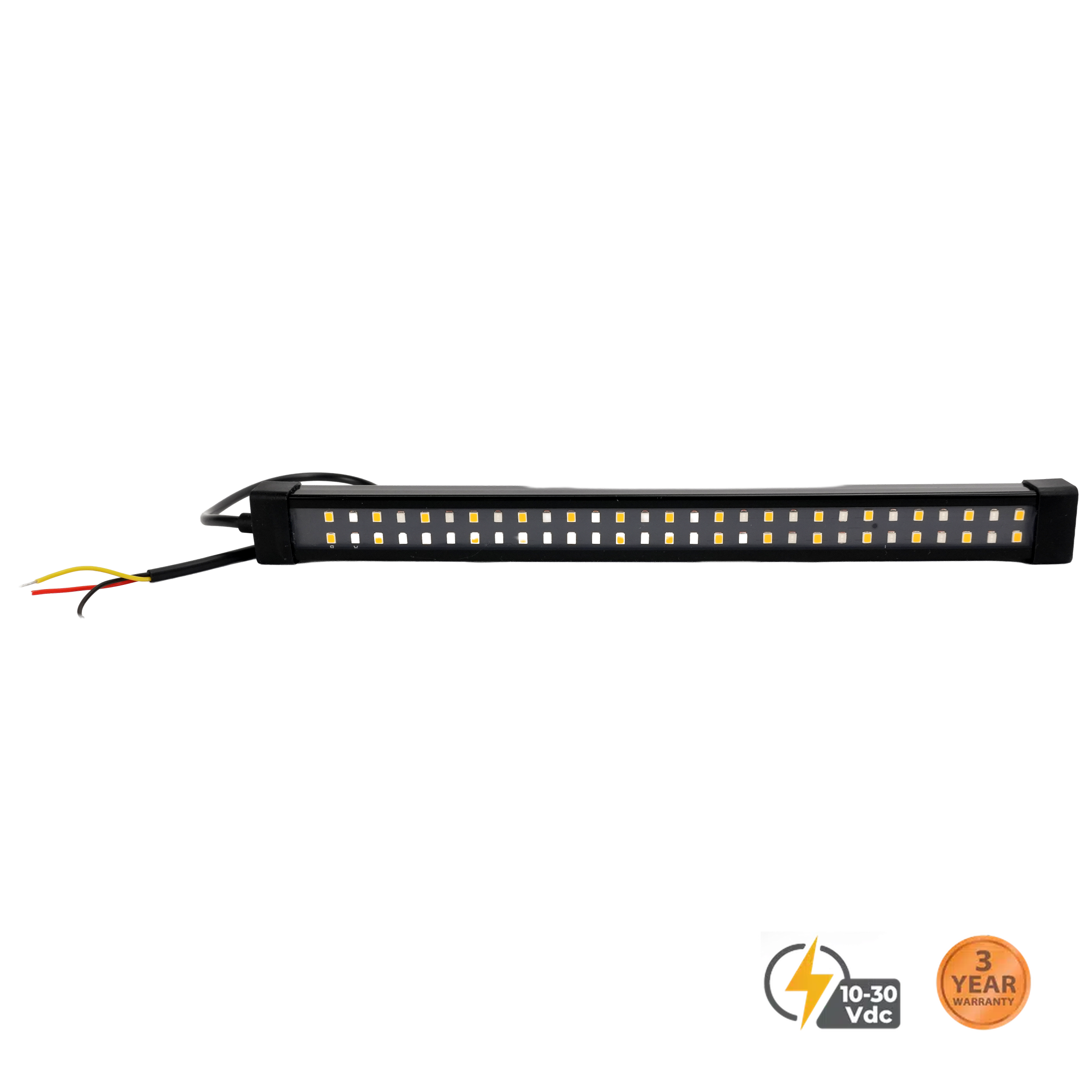 Flexible Flashing Amber Blue Strip Light 9" #93752-A/B