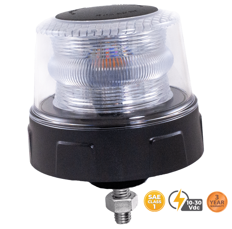 AMBER EMITTING SINGLE BOLT SELECT SERIES LED BEACON #22176