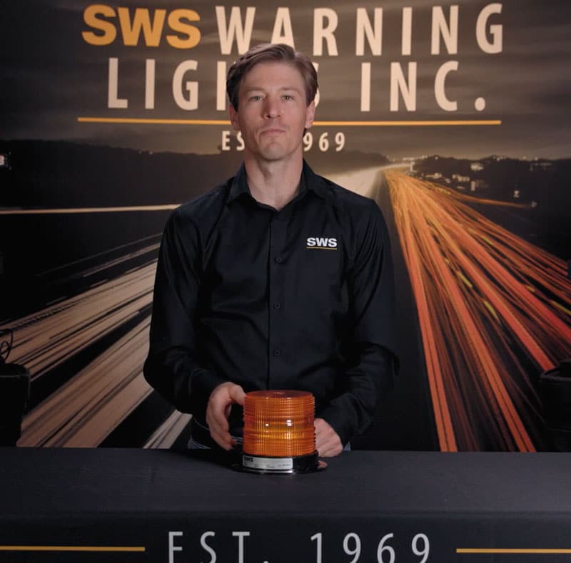 AMBER MEDIUM PROFILE FLEET LED BEACON #23400