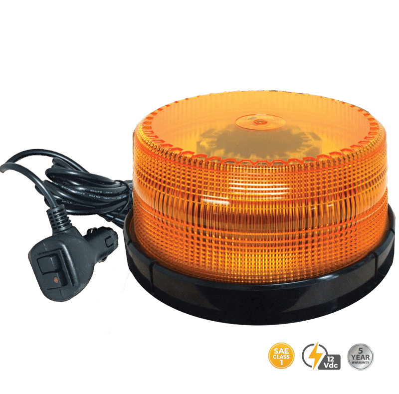 AMBER LOW PROFILE FLEET PLUS MAGNETIC MOUNT BEACON #22114