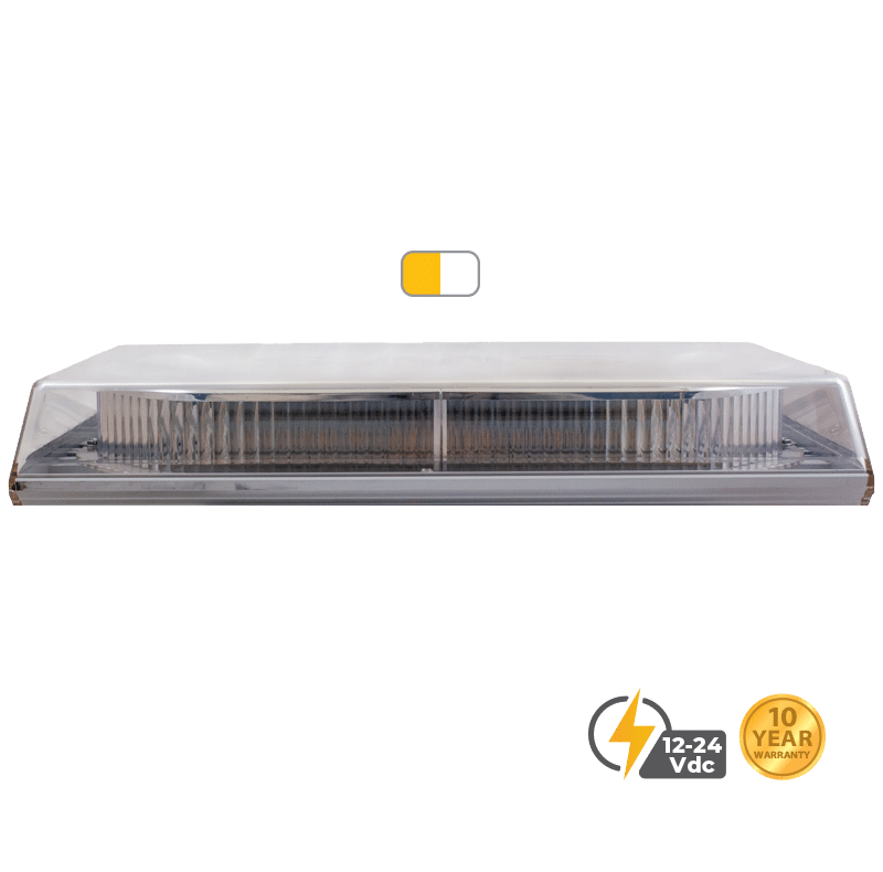 DUAL COLOUR AMBER WHITE 16” SLIM PROFILE FLEET PLUS LED MINIBAR #S16394