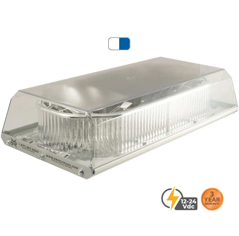 DUAL COLOUR WHITE BLUE 16" APOLLO LOW PROFILE SELECT LED MINI LIGHTBAR #16192