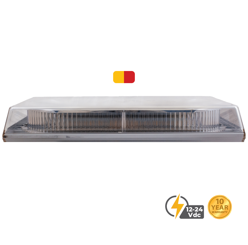 DUAL COLOUR AMBER RED 16” SLIM PROFILE FLEET PLUS LED MINIBAR #S16395