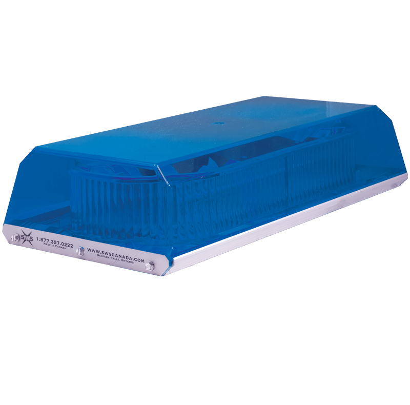 BLUE 16” LOW PROFILE FLEET PLUS LED MINI LIGHTBAR PERMANENT MOUNT #16317