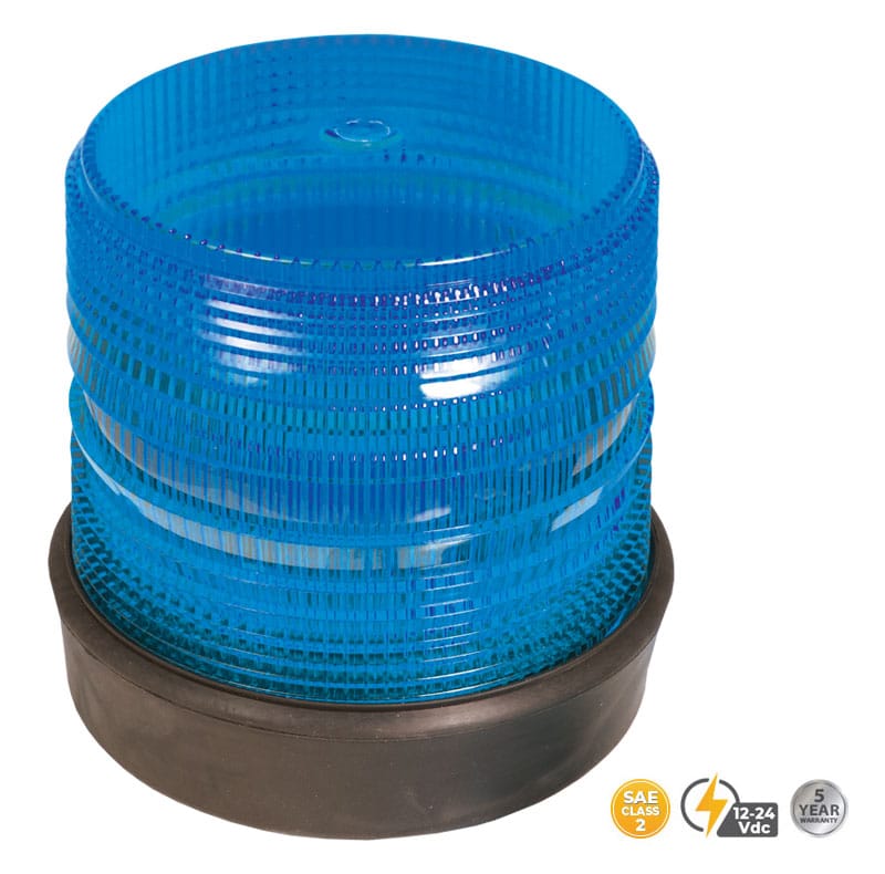BLUE MEDIUM PROFILE FLEET LED BEACON #208R-12V-B