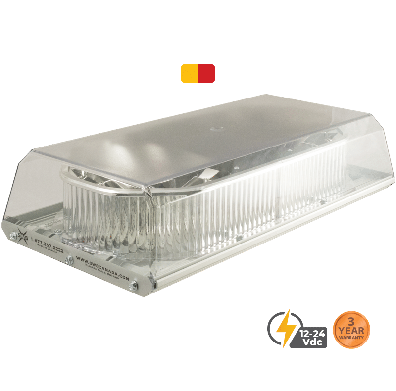 AMBER RED 16" APOLLO LOW PROFILE SELECT LED MINI LIGHTBAR #16195