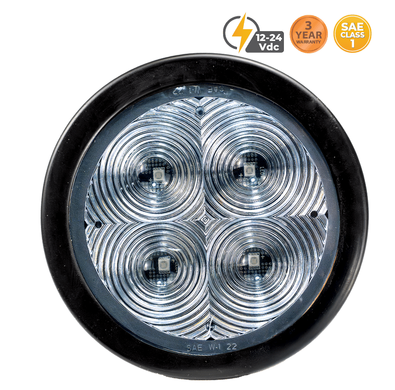 4″ ROUND GROMMET MOUNT BLUE TRUCK LIGHT #80012