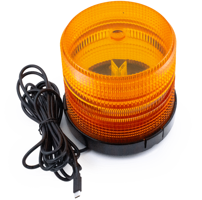 AMBER MEDIUM PROFILE SELECT SERIES LED BEACON USB-C-PD #23426-U00