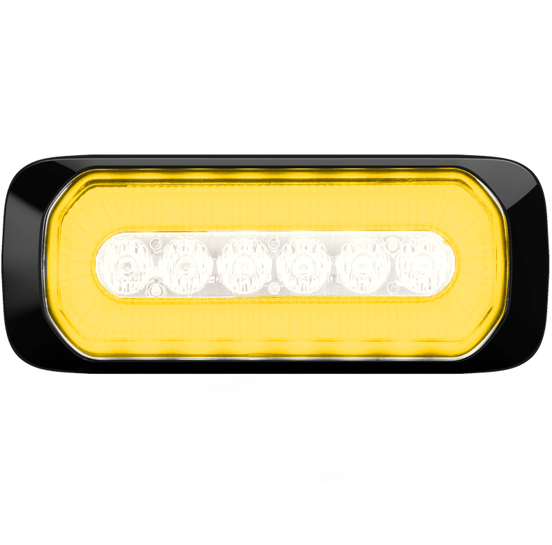 DUAL FUNCTION WHITE AMBER PERIMETER LIGHTS 6 LED WITH HALO 18 LED #83026