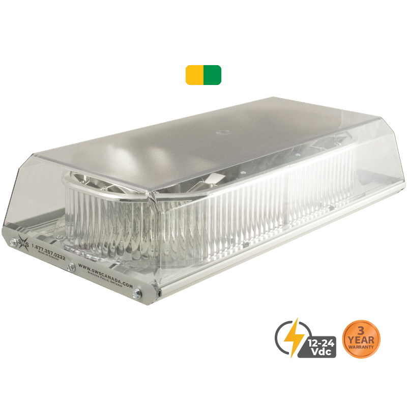 AMBER GREEN 16" APOLLO LOW PROFILE SELECT LED MINI LIGHTBAR #16198