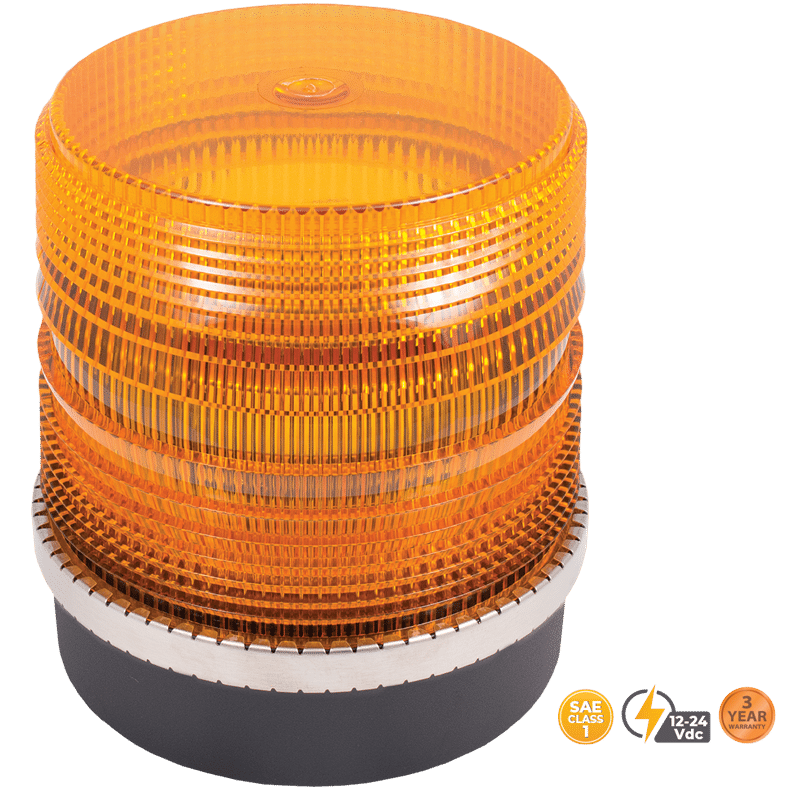 AMBER MEDIUM PROFILE SELECT SERIES LED BEACON #210S-12V-A