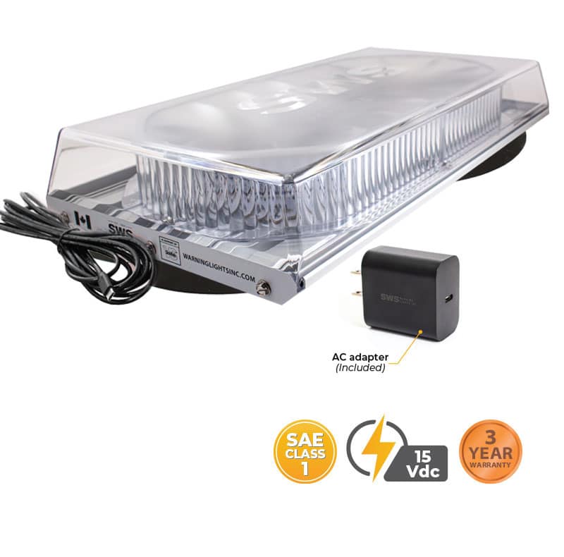 SLIM AMBER 16” APOLLO SELECT SERIES LED MINIBAR USB-C-PD VACUUM MOUNT #S16156V-U00